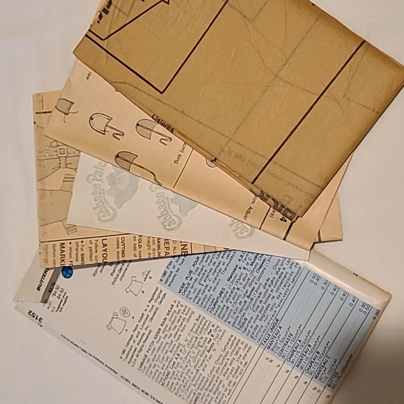 Cabbage Patch Kids Butterick Sewing Pattern 3152 Rain Wear Uncut - Picture 8 of 8